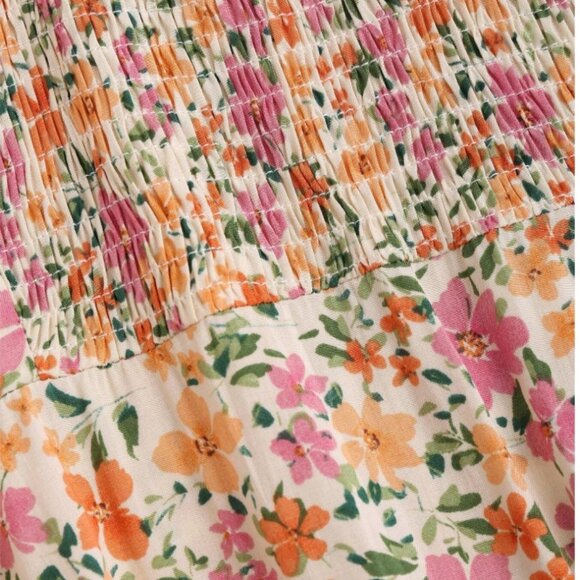 Floral Lace Trim Summer Dress (Size M) - Picture 7 of 14